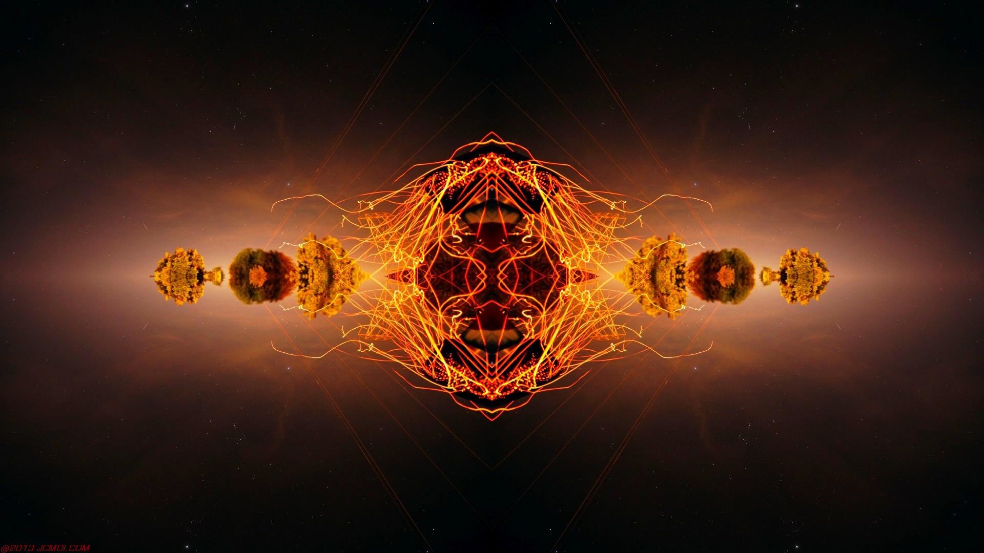 Chimney Sparks Abstract Artwork Timelapse Still Images